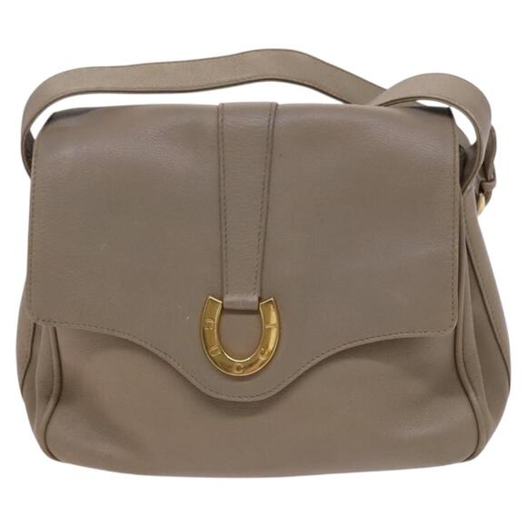 GUCCI Shoulder Bag Leather Beige Gold 001 2113 001 2113 - Picture 2 of 13
